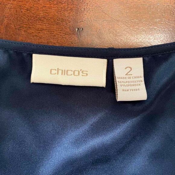 Chico’s navy blue tank top Size XL - Picture 3 of 6